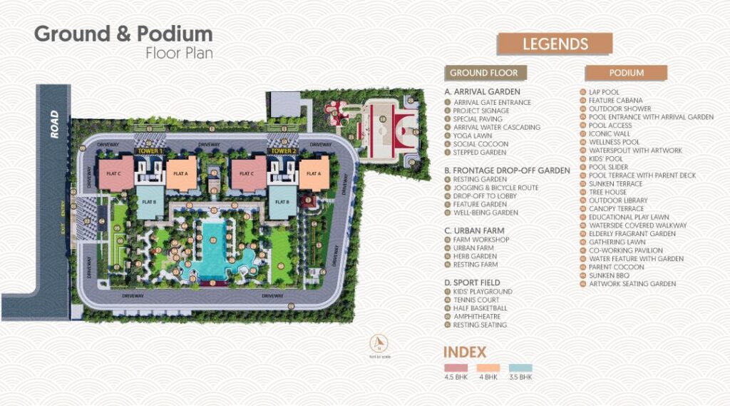 merlin niyasa 3.5, 4 and 4.5 bhk luxury apartment near ruby, em bypass