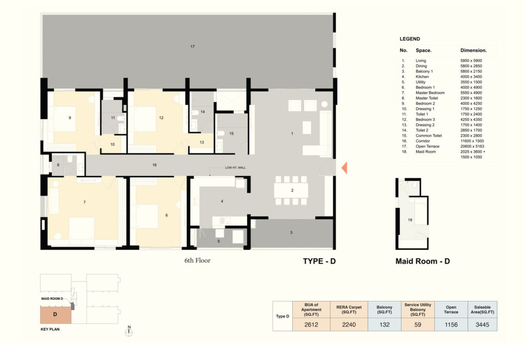 ambuja udyatt floor plan 4bhk+4t