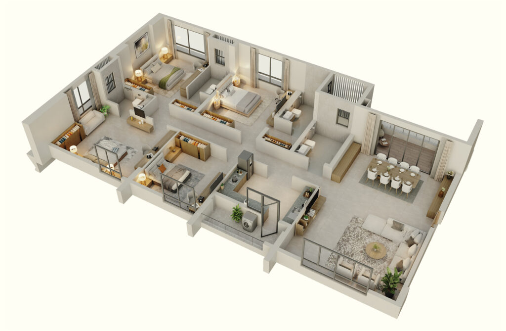 ambuja udyatt floor plan 4bhk+4t