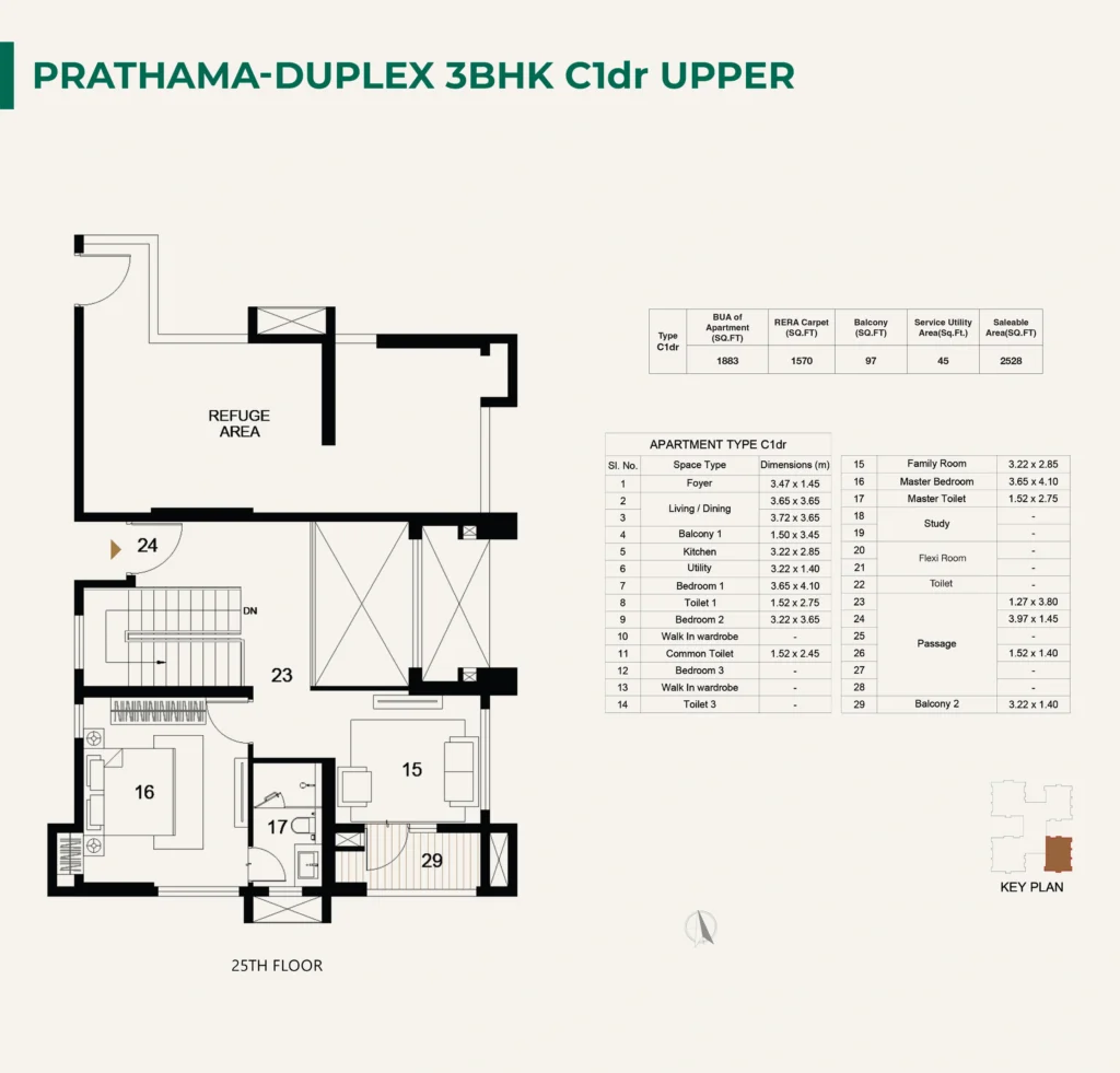 ambuja utpalaa anandapur floor plan 3 bhk duplex