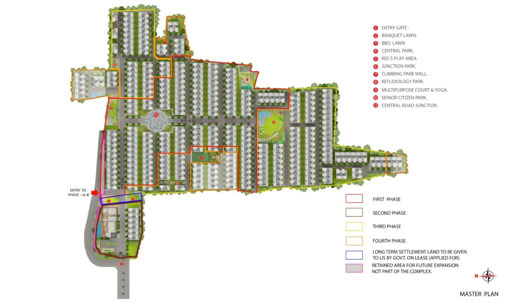 Srijan Nirvana 3 BHK Bungalow Raghabpur, Rajpur, Southern Bypass Master Plan