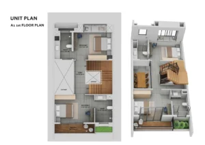 Srijan Botanica 3 and 4 BHK Bungalow Jagaddal, Rajpur, Southern Bypass Floor Plan