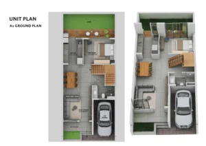 Srijan Botanica 3 and 4 BHK Bungalow Jagaddal, Rajpur, Southern Bypass Floor Plan