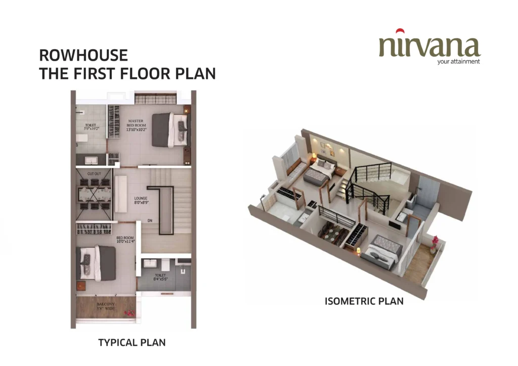 Srijan Nirvana 3 BHK Bungalow Raghabpur, Rajpur, Southern Bypass Floor Plan