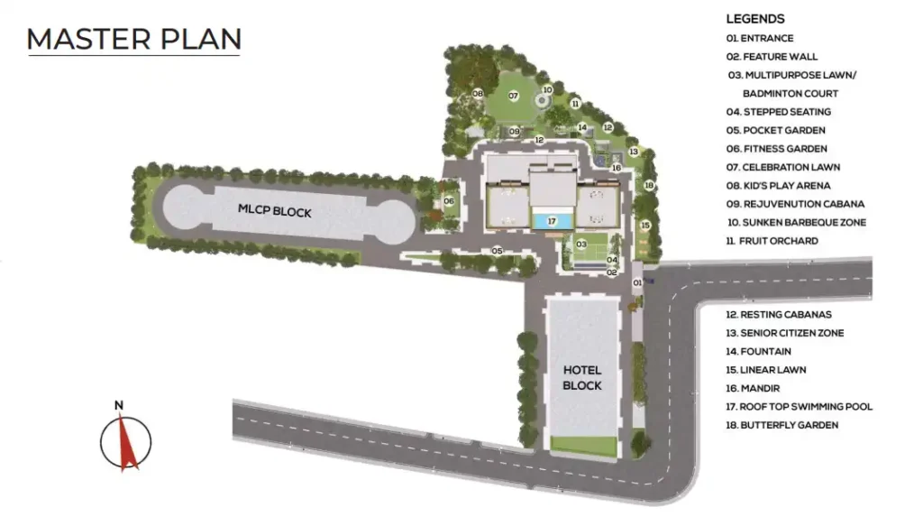 Srijan Palladina 4 &4.5 BHK Ultra Luxury Apartments Matheswartala Road Tangra Off EM Bypass Master Plan