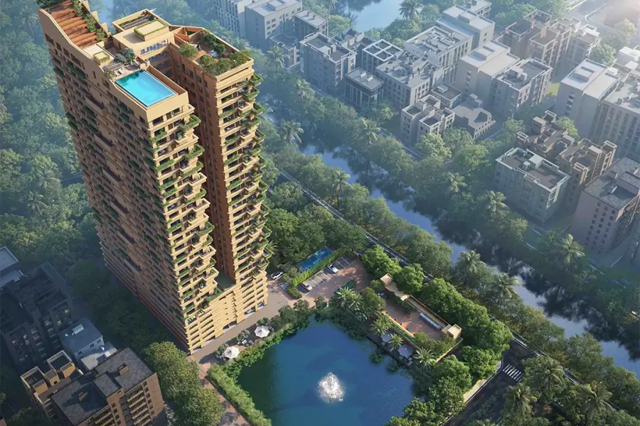 Ambuja Udyatt Chingrighata Kolkata elevation view