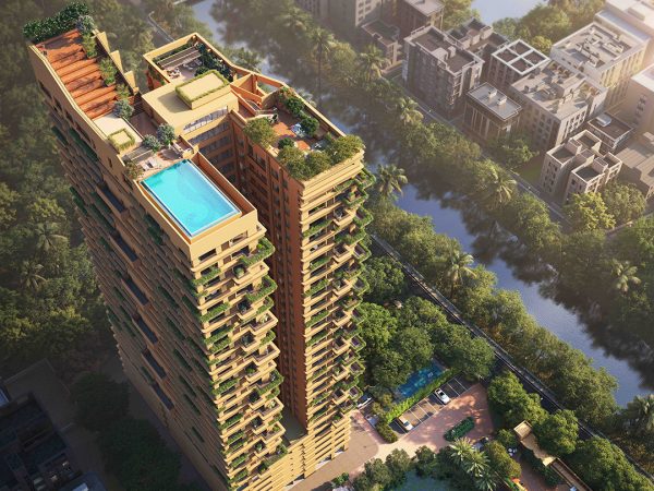 Ambuja Udyatt Chingrighata Kolkata elevation view