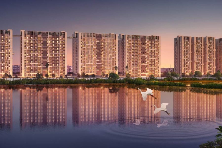 merlin lakescape 2 and 3 bhk apartment new town action area III near shapoorji